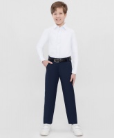 Брюки классические синие Button Blue, школьная форма для мальчиков  фото, kupilegko.ru